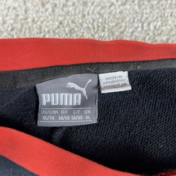Puma Graphic Print Sweatshirt Red Black Men’s Size XL - Picture 3 of 7